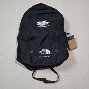 The North Face NWT Stalwart Backpack Laptop Bag Interstate Batteries Logo Black